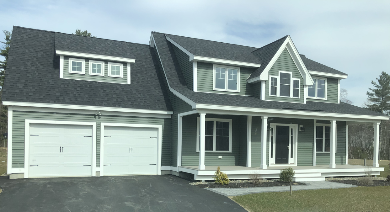Cape style custom home Epping New Hampshire ARoy Builders