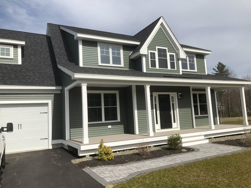 ARoy Builders custom cape style home in southern New Hampshire
